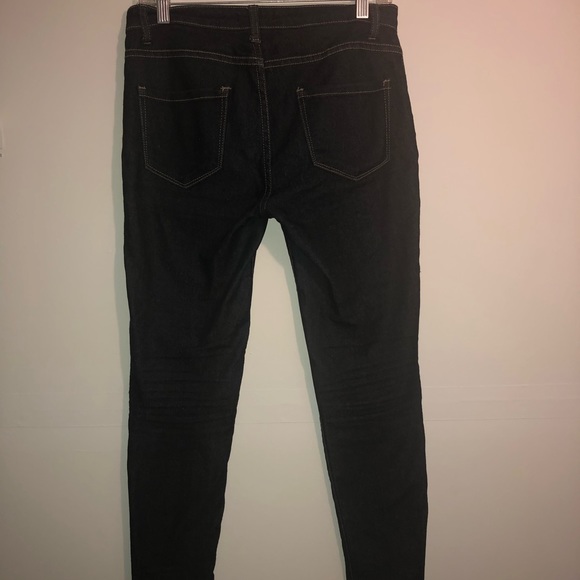 Forever 21 Dark Blue Skinny Jeans - Picture 2 of 5